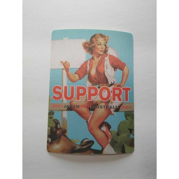 Bob Dylan Backstage Pass Original 2001 World Tour Folk Rock Music Sexy Lady Blue - Picture 2 of 5